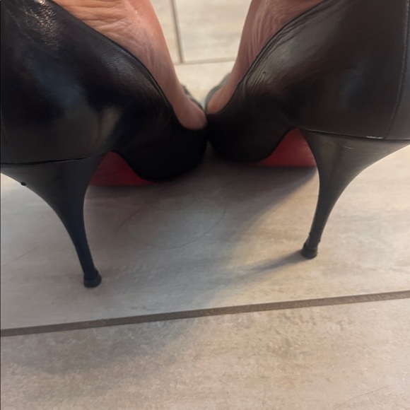 Christian Louboutin Black and Red Heels - Picture 5 of 5